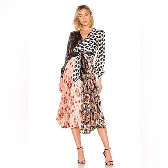 Delfi Collective | Anthropologie Camille Patchwork Floral Print Dress - Picture 14 of 14